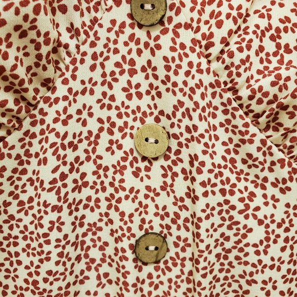 NEW - Maxi floral Puff Sleeve Dress - S - Picture 5 of 7